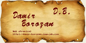 Damir Borozan vizit kartica